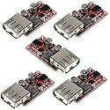 (5 Pack) JacobsParts 5pcs 15W USB 5V 3A DC Buck Voltage Step-Down Module 9V 12V 24V Input DIY Car Charger