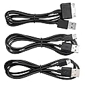 Smays 3-in-1 Replacement Charger Cable Kit for All Barnes & Noble Nook Tablets (HD, HD+, Color, Glowlight) - 3ft USB 2.0 Charging & Data Sync Cables