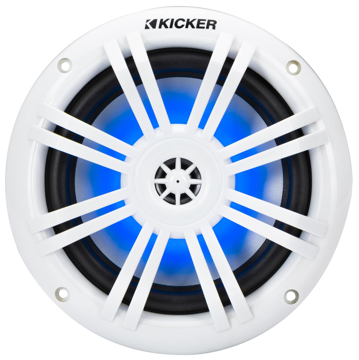 KICKER 51KM604WL KM 6.5" 4? LED Marine Coaxial Speakers - Pair