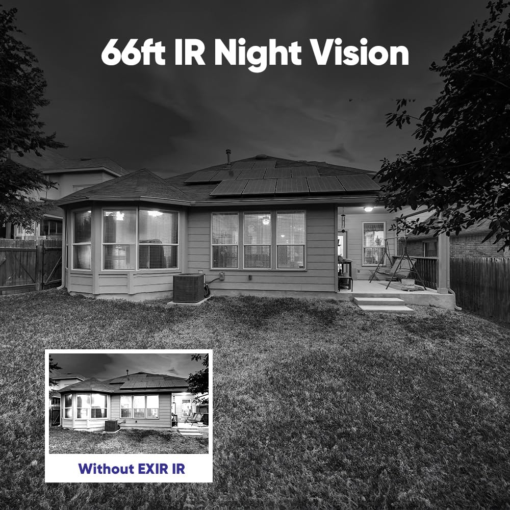 SANNCE 1080p Wired Home Security Camera with EXIR Night Vision, IP66 Waterproof for Outdoor Indoor Video Surveillance 4Pcs