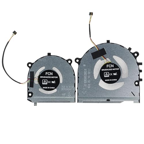 Replacement CPU & GPU Cooling Fan for Lenovo ThinkBook 13s-IWL 13s-IML Series DFS5K123043630 FLDU DFS150305140T FL03 DC 5V