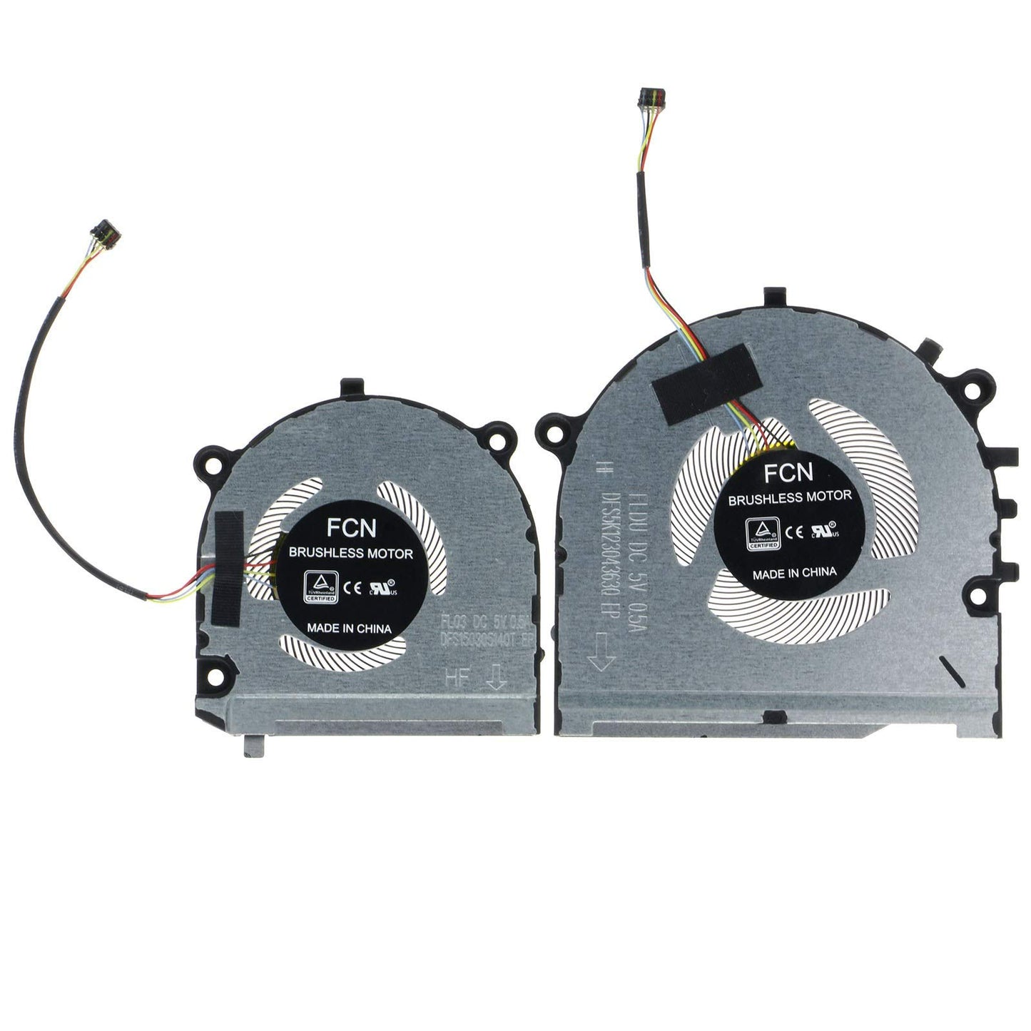Replacement CPU & GPU Cooling Fan for Lenovo ThinkBook 13s-IWL 13s-IML Series DFS5K123043630 FLDU DFS150305140T FL03 DC 5V