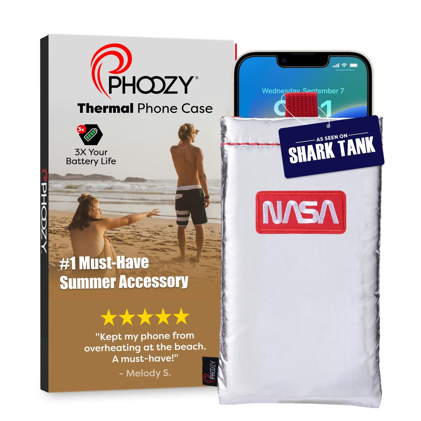 PHOOZY Apollo Thermal Phone Case | Insulated Phone Pouch Extends Battery Life 3X | Heat Resistant Drop Protection | Military Grade Water Resistant |