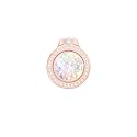 lenoup Glitter Bling Bling Phone Ring Holder, Sparkle Phone Ring Artificial Diamond Stand, Rhinestone Cell Phone Finger Ring for Phones,Pad(Rose Gold)