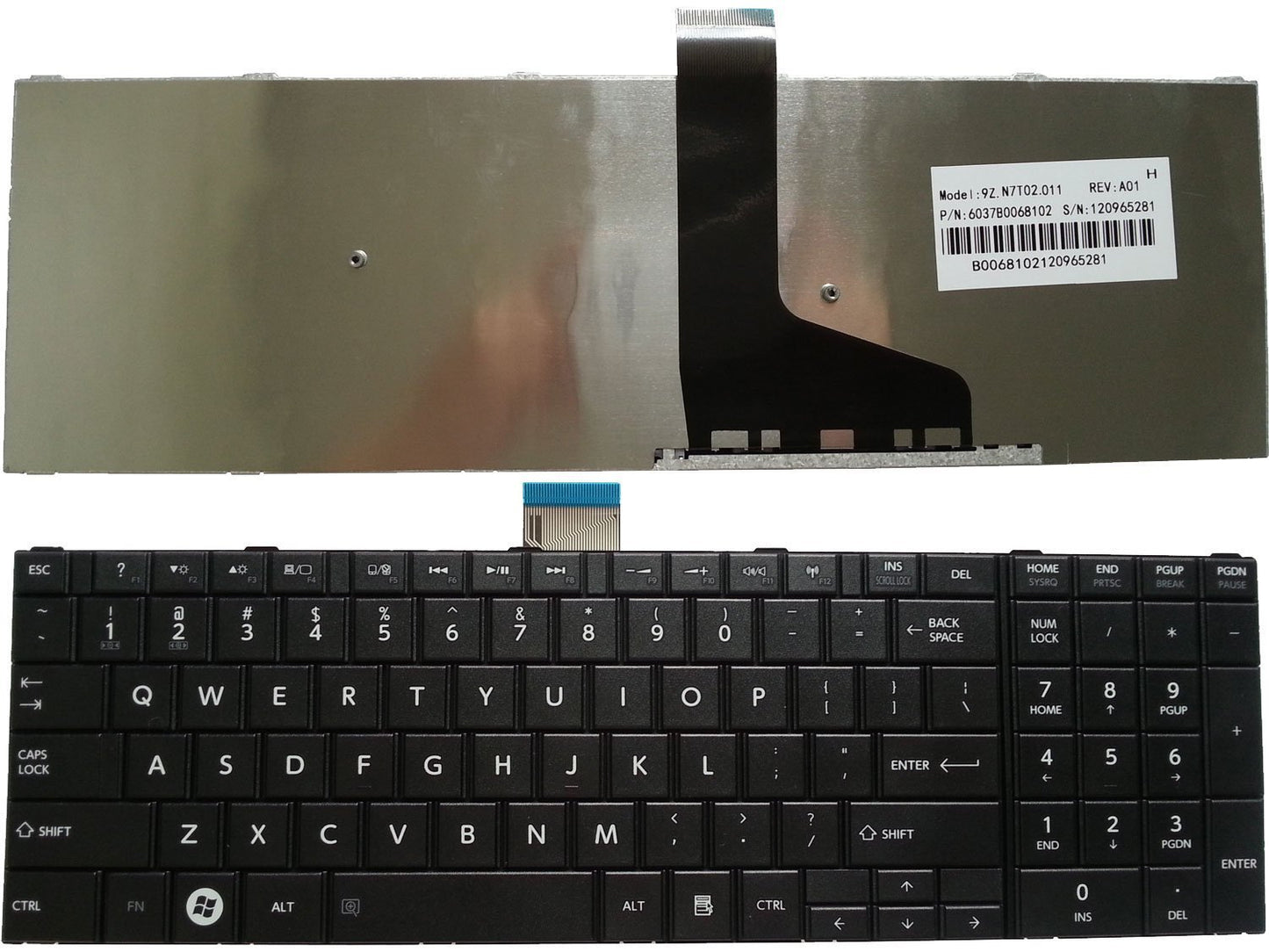 New Laptop Keyboard Replacement for Toshiba Satellite C75 C75D C75-A C75D-A C75DT-A C75T-A, US Layout Black Color