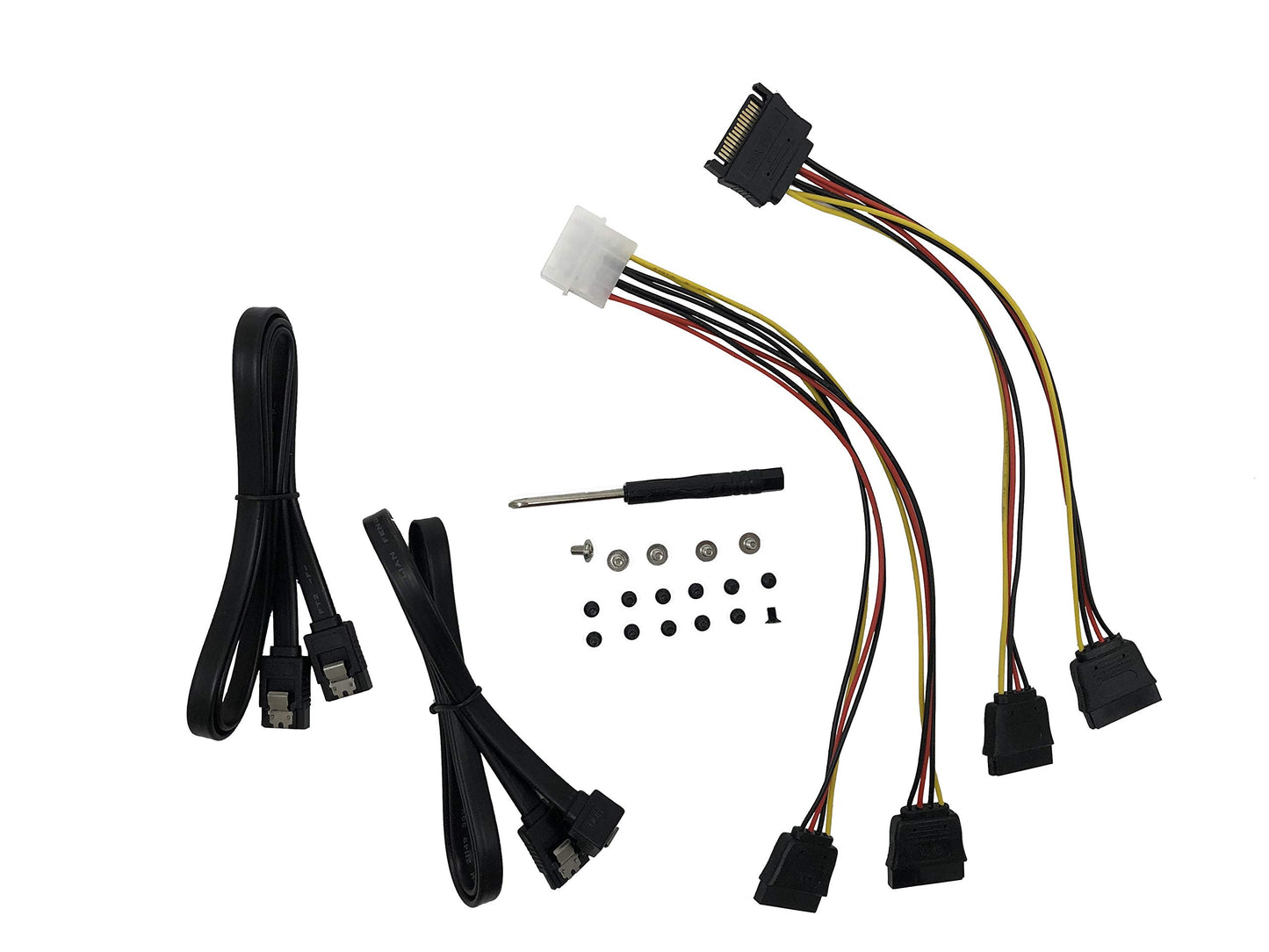 Micro Connectors 2.5” SSD/Hard Drive Installation Kit with SATA Data and Power Cables (L02-35252-KIT)