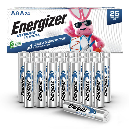 Energizer Ultimate Lithium AAA Batteries (1 Pack), Lithium Triple A Batteries, 24 Count
