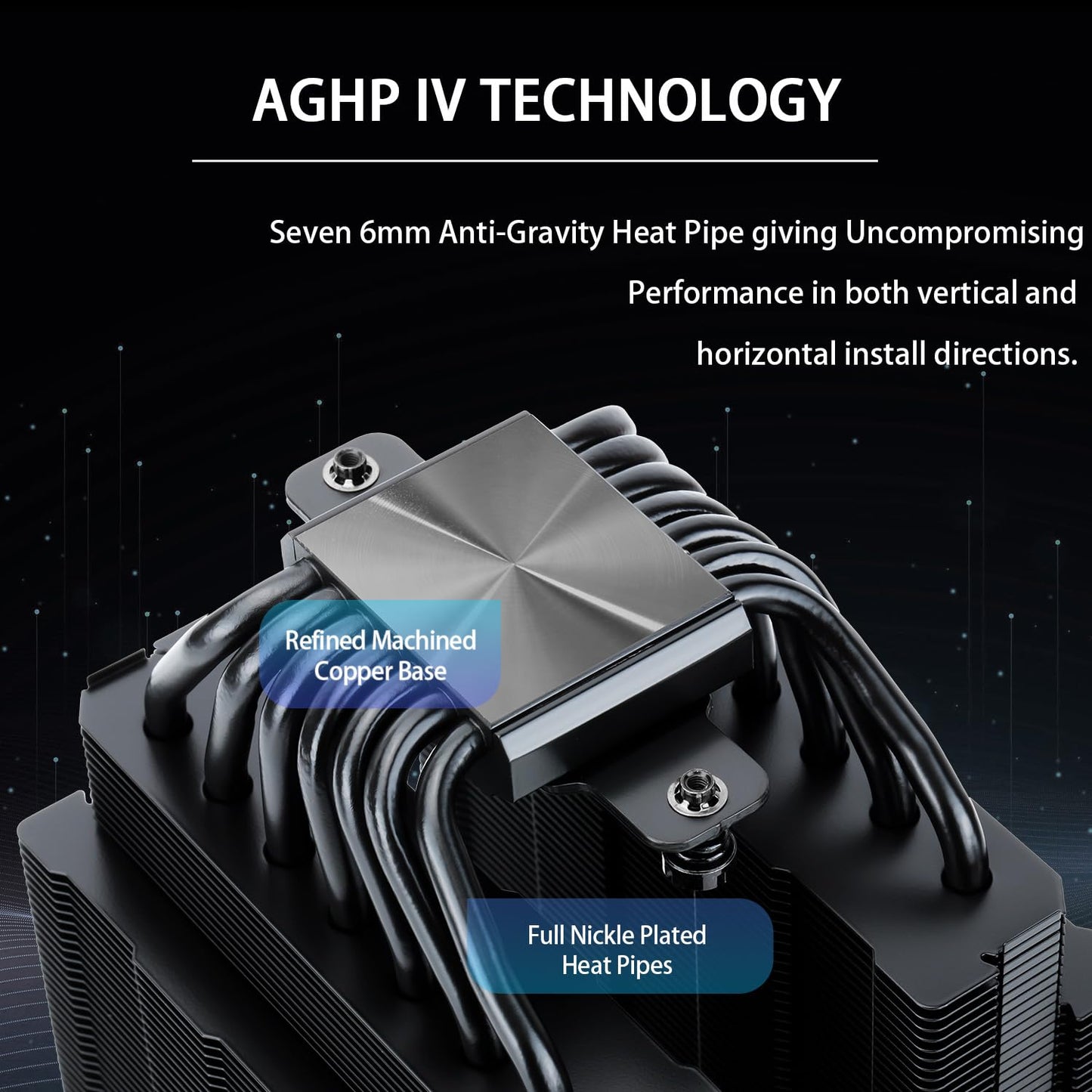 Thermalright Phantom Spirit 120 SE Black CPU Cooler,Dual TL-C12B V2 PWM Fans and Double Towers, 7 Heat Pipes Heatsink Cooler,for AM4/AM5&Intel