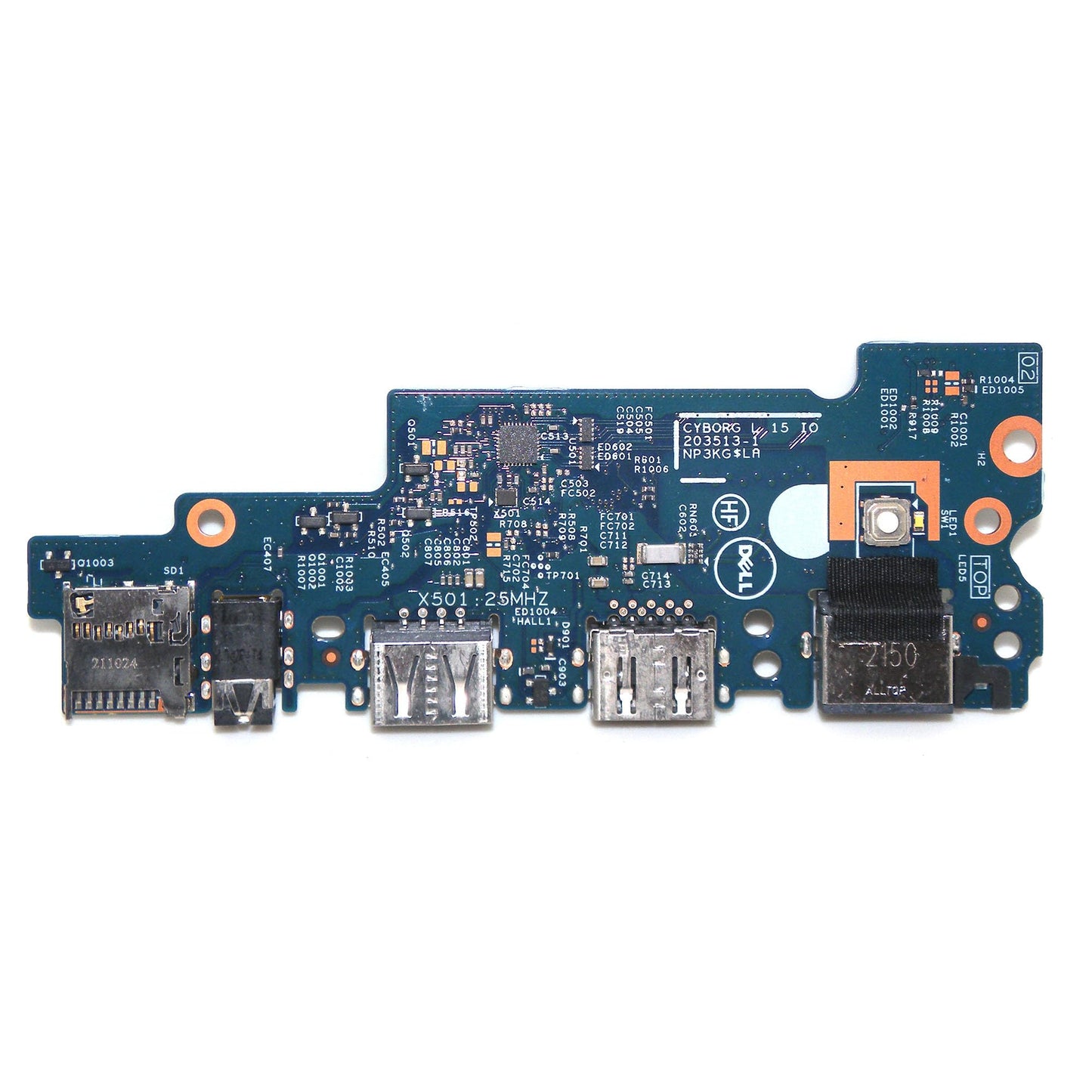 Replacement USB Audio Power Button IO Board for DELL Latitude 3520 E3520 203513-1 0MCCDH MCCDH