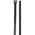 Hellermann Tyton T120R0K2 Heavy Duty Cable Tie, 15.2" Long, 120lb Tensile Strength, PA66, Black (Pack of 50)