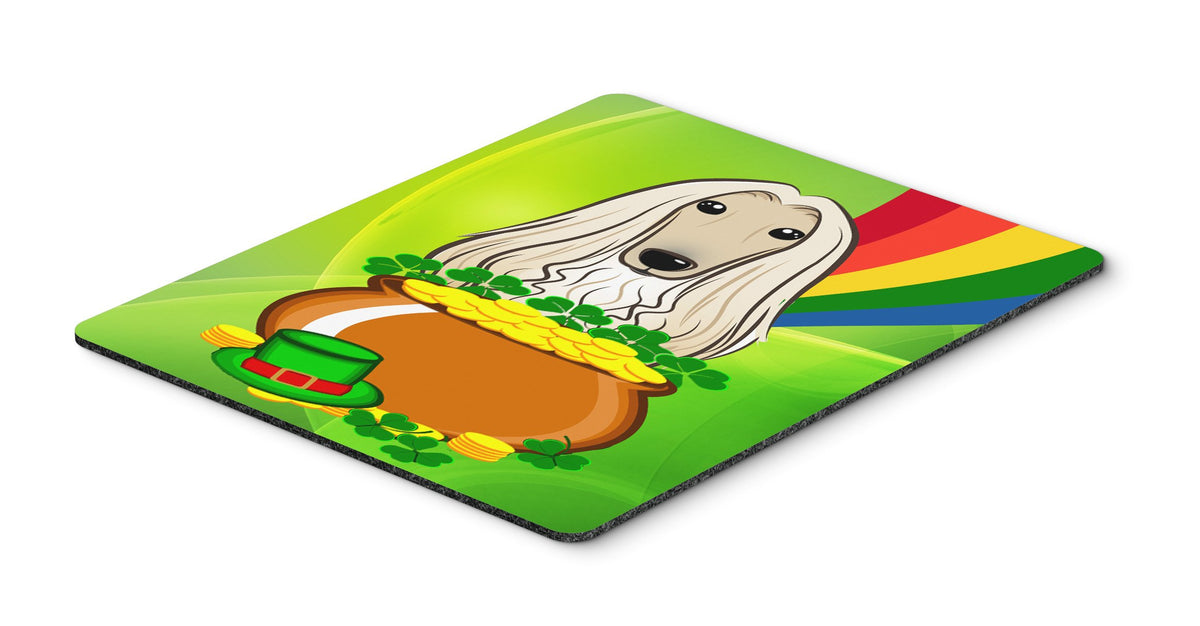 Caroline's Treasures BB1988MP Afghan Hound St. Patrick's Day Mouse Pad, Hot Pad or Trivet for Home Office Gaming Working Computers Laptop Mouse