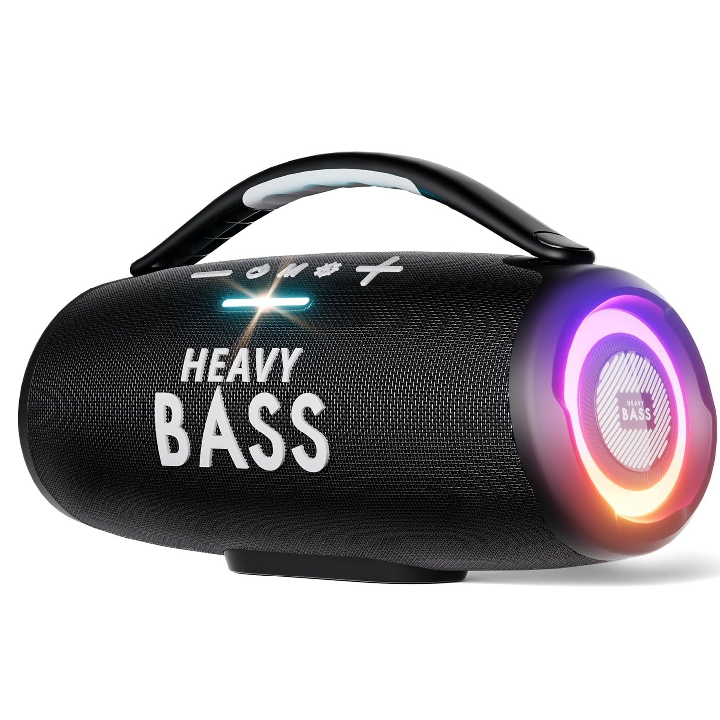 HEAVY BASS Speakers Bluetooth Wireless, 80W Max Loud Portable Speaker with Bass, 20H Playtime, IPX6 Waterproof, Dual Pairing, Gift Ideal for Adults