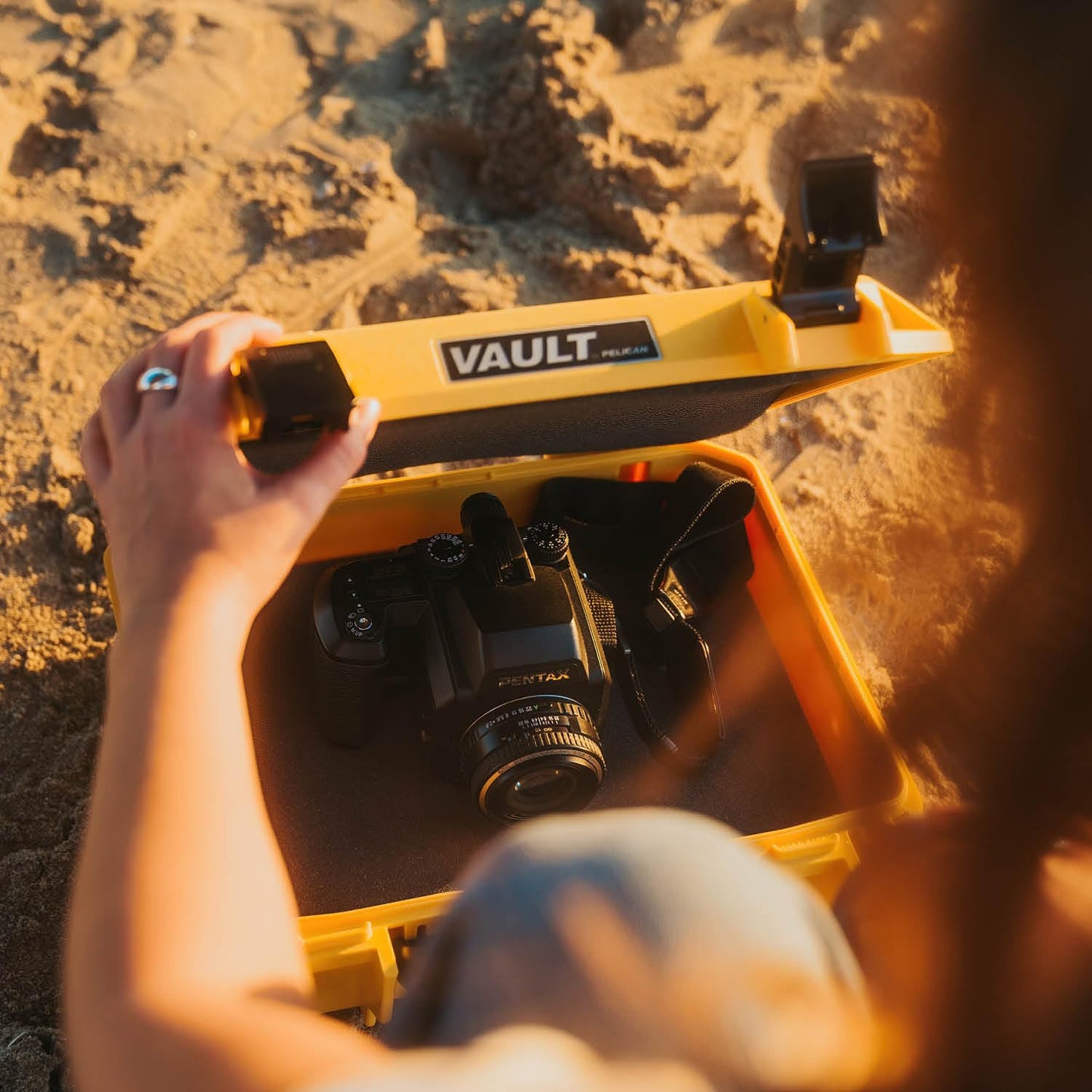 Pelican Vault V200 Long Case with Foam (Yellow)