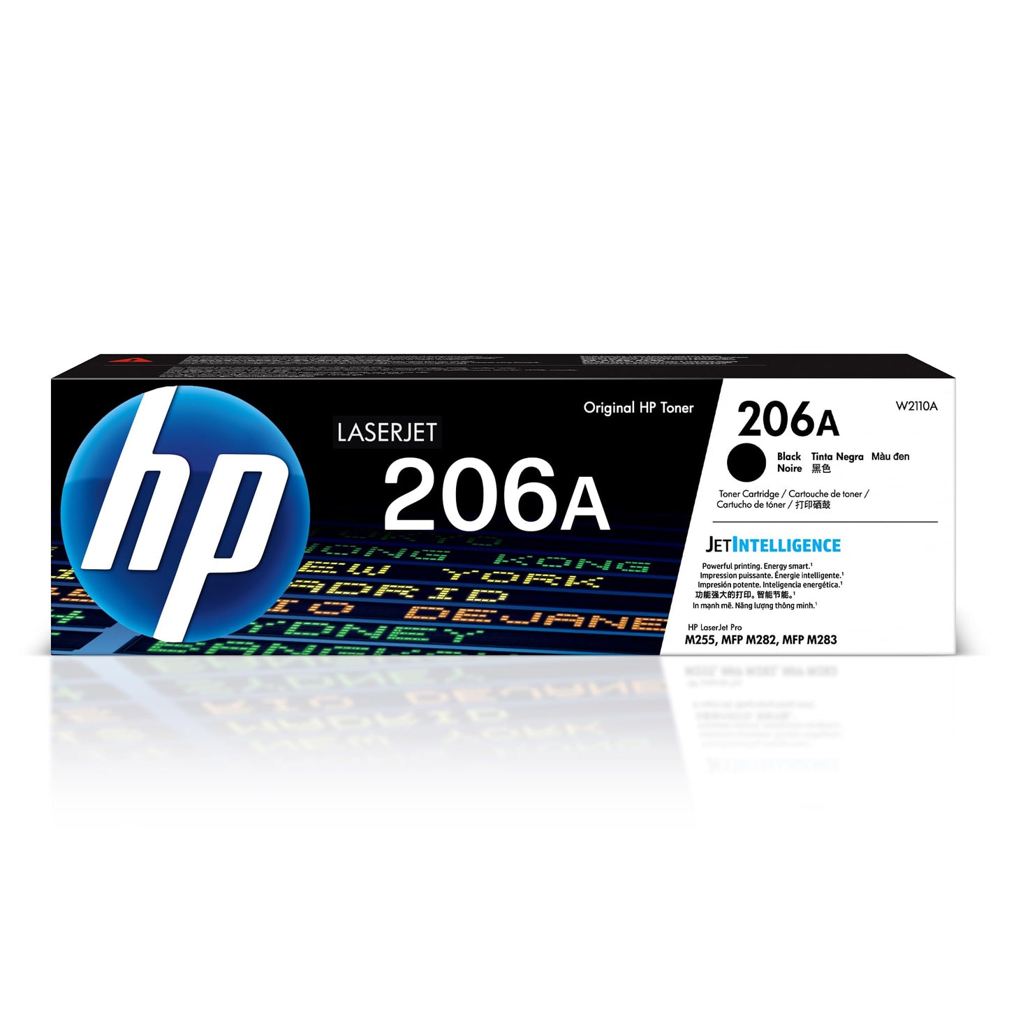 HP 206A Black Toner Cartridge | Works with Color LaserJet Pro M255, MFP M282, M283 Series | W2110A