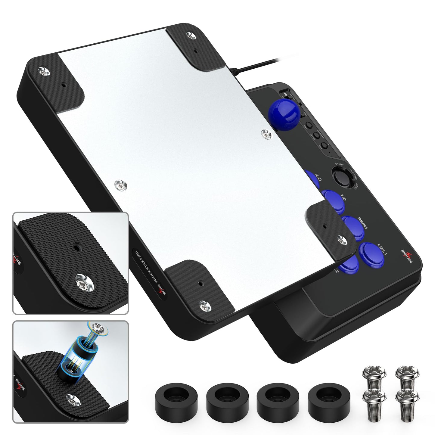 MAYFLASH F300 Arcade Fight Stick Joystick for Switch/Switch 2, PS4, PS3, Xbox Series S/X, Xbox One, Xbox 360, macOS, Windows, Steam Deck and more