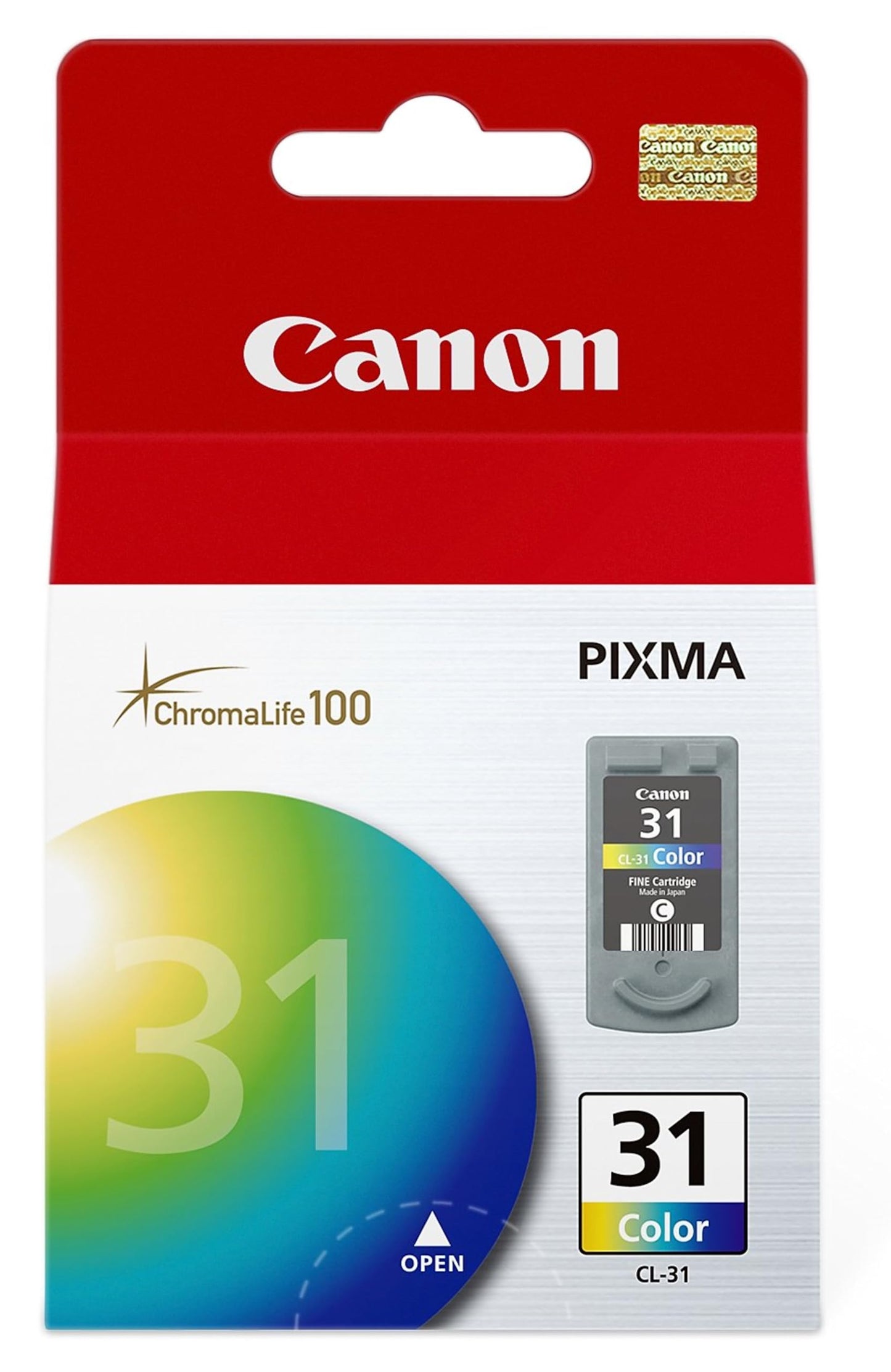Canon CL-31 Genuine Color Ink Cartridge, Compatible with iP2600/1800, MX310/300/210/MP470/140/190