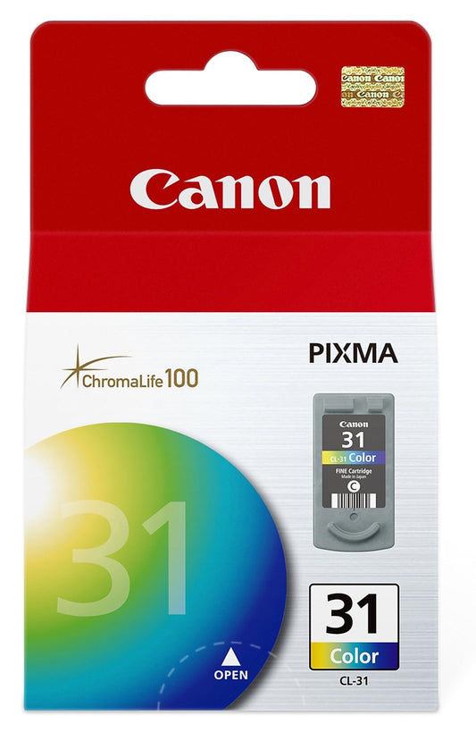 Canon CL-31 Genuine Color Ink Cartridge, Compatible with iP2600/1800, MX310/300/210/MP470/140/190