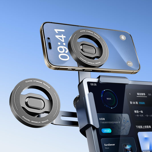 OWLREX Tesla Phone Mount for Model Y/3/X/Cybertruck Premium Alloy Magnetic Car Phone Holder with Magsafe Model Y Accessories Strong 360° Adjustable