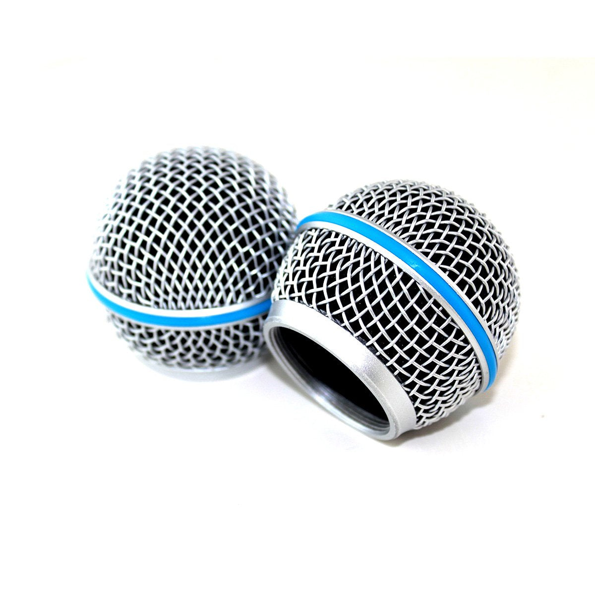 Weymic Replacement Blue Steel Mesh Microphone Grill Head for Shure Sm58 Wireless Microphone and Wired Mics, Beta 58 a Shure Sv100 Wireless Mics