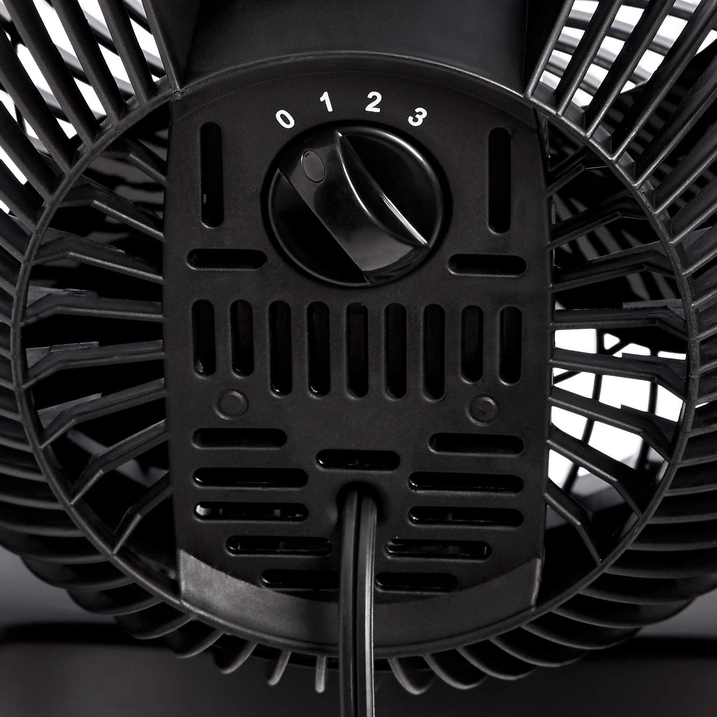 Amazon Basics Air Circulator Desk Fan for Bedroom, Home and Office, 90-Degree Tilt Head, 3 Speed Settings, Cooling, 35 Watts, Black, 11.1"W x 6.3"D x