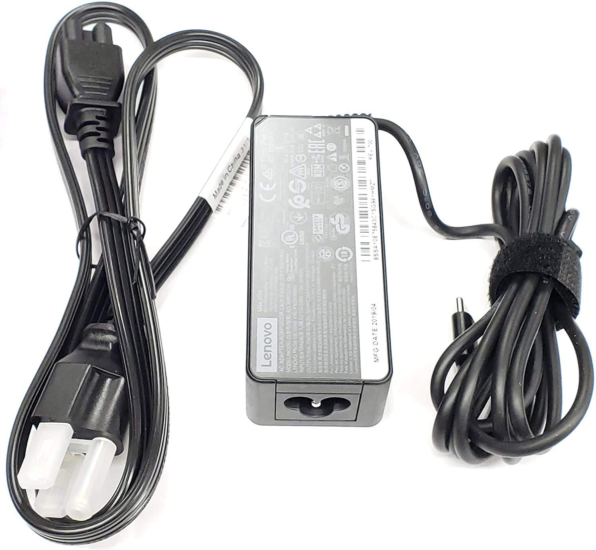 New Genuine AC Adapter For Lenovo ThinkPad Yoga 11 45 Watt USB-C With Cord 00HM668