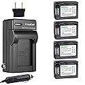 Kastar Battery X4 & AC Travel Charger for Samsung IA-BP105R and Samsung HMX-F80BN/XAA HMX-F80SN/XAA HMX-F800BN HMX-F800BP HMX-F800BN/XTC HMX-F90BP