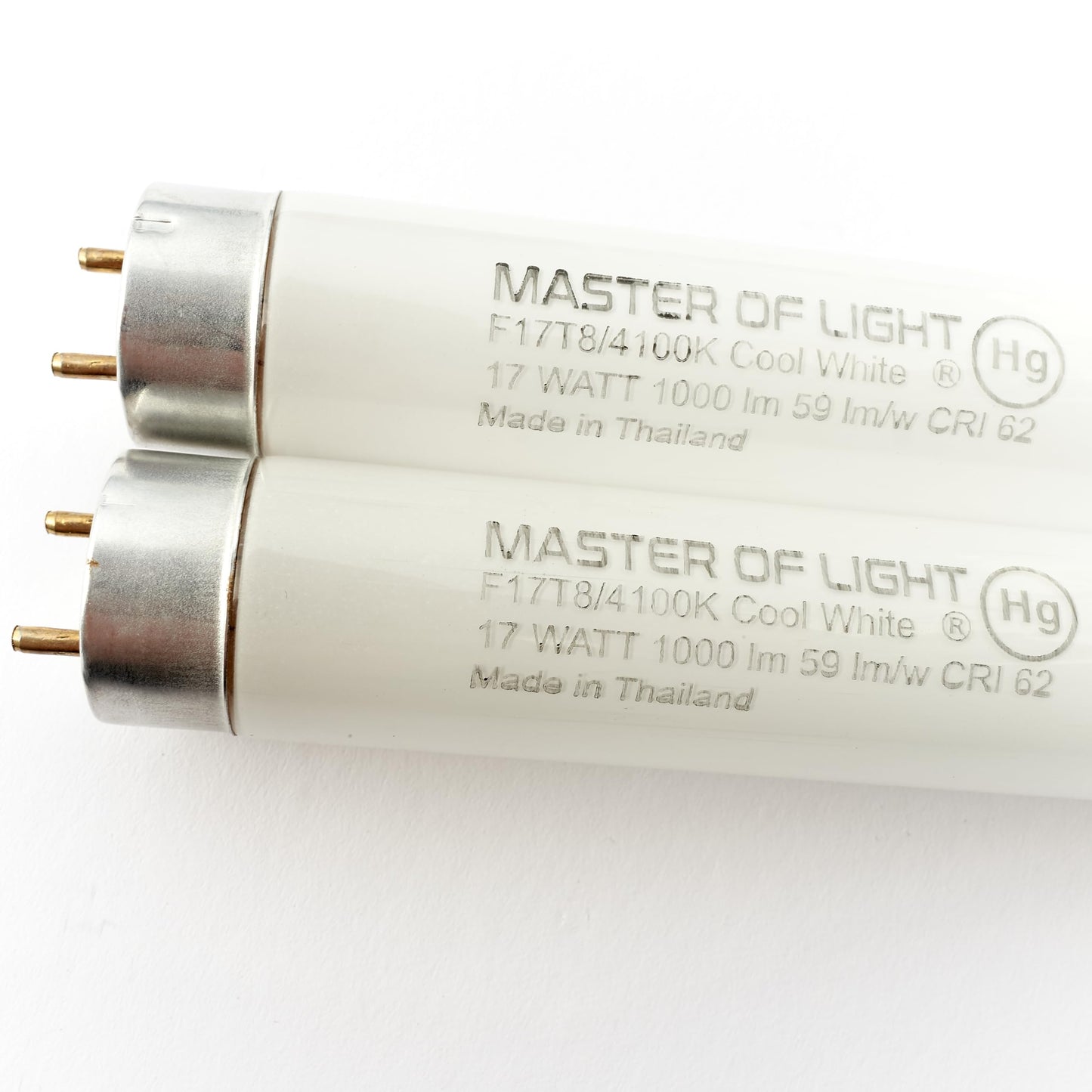 Master Of Light F17T8/CW 24" 17W 4100K Cool White T8 2-Pack