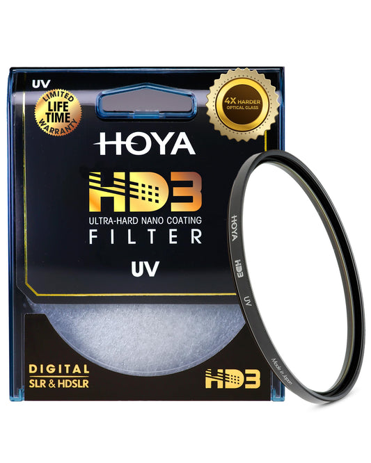 Hoya HD3 67mm UV Protector Filter - Re-Certified for 100MP+ Cameras with Ultra-Hard Nano Coating UV Filter - Stain Resistant, Smudge and Waterproof UV