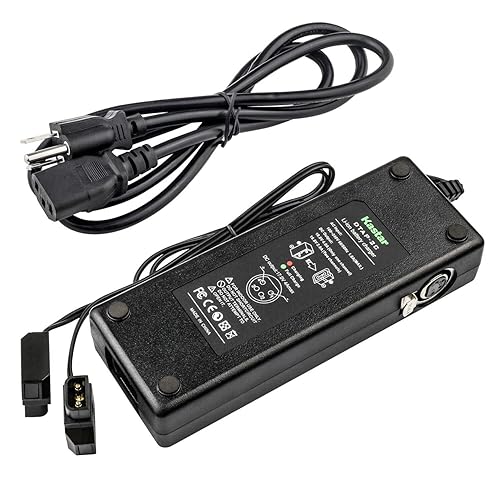 Kastar Dual D-Tap Charger with 4-pin XLR DC Replacement for RED Digital Cinema DSMC2 Dragon-X Camera, RED Digital Cinema Scarlet-W Camera, RED Digital