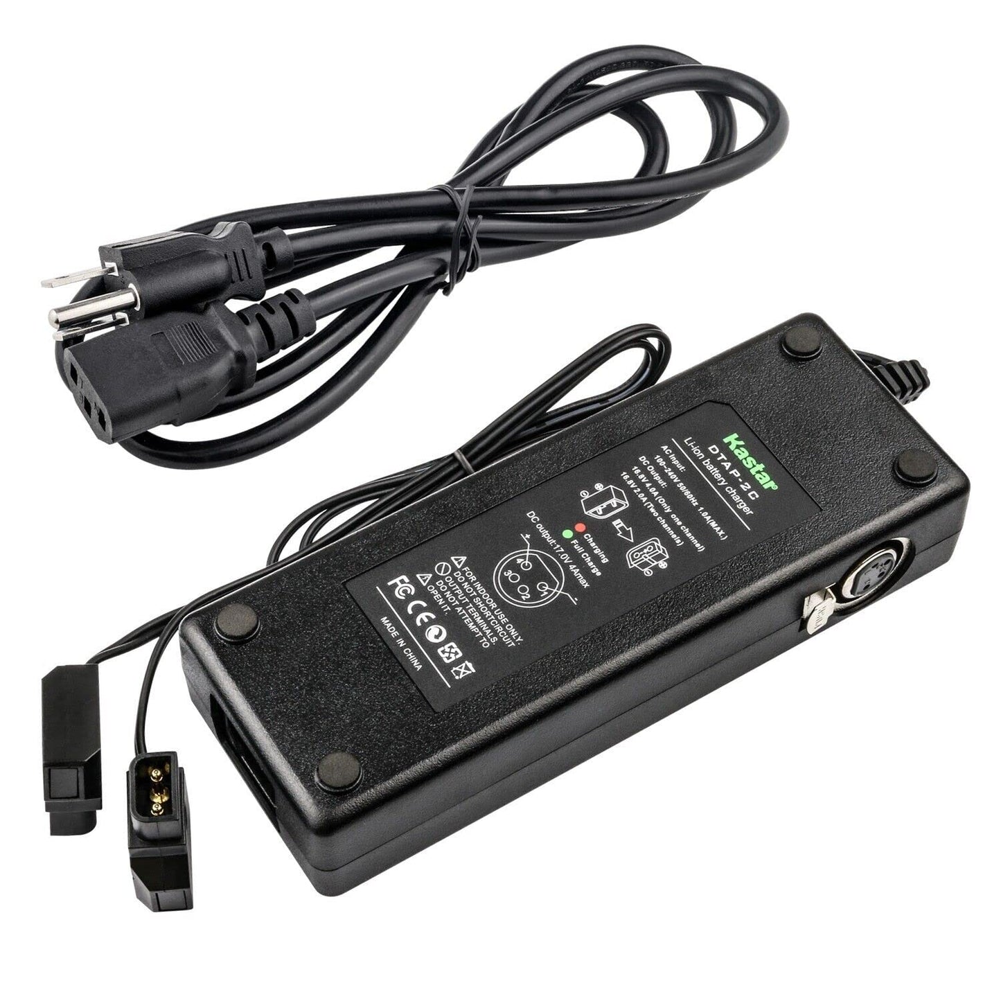 Kastar Dual D-Tap Charger with 4-pin XLR DC Compatible with DSR-450WSP DSR-450WSPL DSR-50 DSR-50P (Portable Recorder) DSR-500WS DSR-500WSL DSR-500WSP