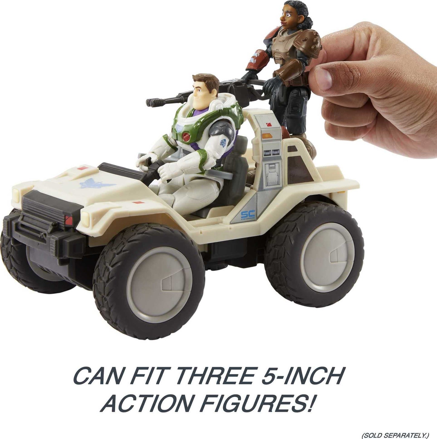 Hot Wheels Disney Pixar RC, Remote-Control Lightyear Space Commander UTV for Collectors & Kids