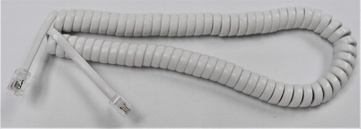 DIY-BizPhones White 9 Ft Short Handset Cord Compatible with Panasonic Phone KX T7200 T7400 DT300 DT500 NT500 Series T7425 T7431 T7433 T7625 T7630