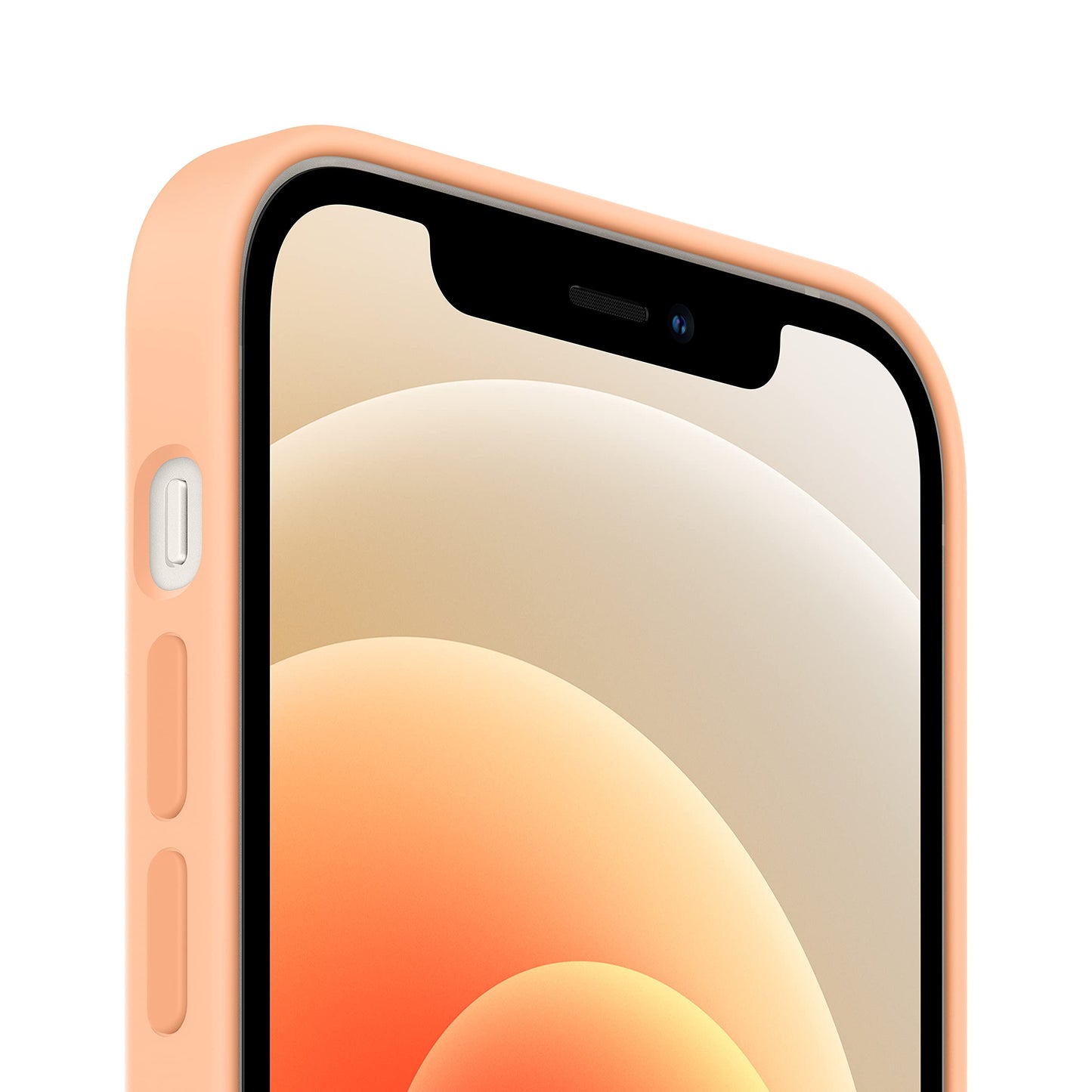 Apple iPhone 12 and iPhone 12 Pro Silicone Case with Magsafe - Cantaloupe