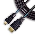 SatelliteSale Digital 1.4 Micro HDMI to HDMI Cable Universal Wire 4K/30Hz 10.2Gbps PVC 2160p Black Cord 3 feet