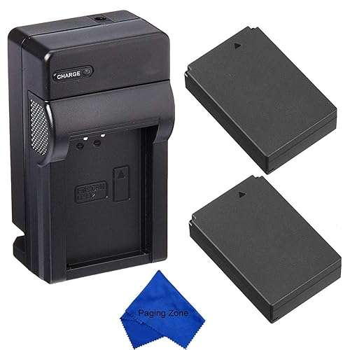 PZ 2-Pack of LP-E12 Batteries and Battery Charger for Canon SX70 HS, Rebel SL1, EOS-M, EOS M2, EOS M10, EOS M50, EOS M100 Mirrorless Digital Cameras