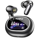 TOZO NC20 Pro Active Noise Cancelling Wireless Earbuds with Smart Touch Screen, LDAC Hi-Res Audio, Stereo Bass, 6 Mics AI Call Ear Buds, 80H…