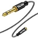 SOLMIMI 1/4 Headphone Adapter, 6.35 mm Male to 3.5 mm Female Audio Jack Adapter, Lossless Stereo Headphone Jack Adapter for Mixer Guitar Piano