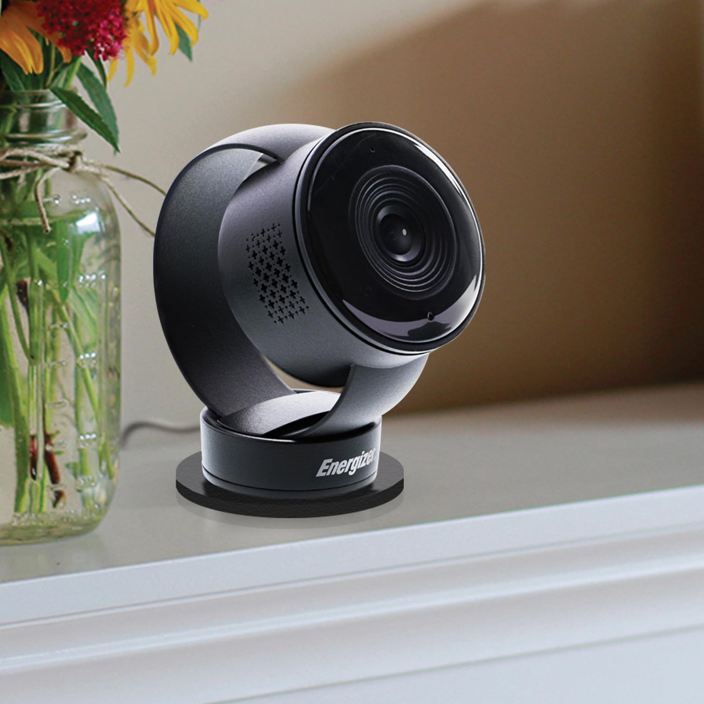 Energizer Smart Wi-Fi Indoor Camera 2-Pack with Smart Wall Tap Outlets, 1080P, Cloud/Micro-SD Card Recording, 2-Way Audio, Night Vision, Remote
