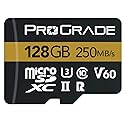 microSD Card V60 (128GB) - Tested for Full-Size SD Card Devices | Up to 250MB/s Read, 130MB/s Write by ProGrade Digital