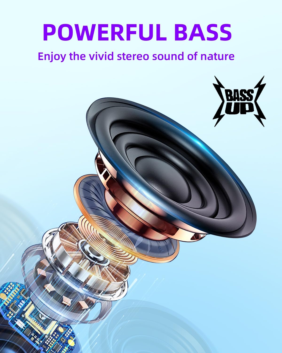 AIMUZIKEER Wireless Earbuds A8 PRO Bluetooth Earbud & in-Ear Headphones Deep Bass Clear Call, IPX7 Waterproof Ear Buds Wireless Earphones, 36Hrs
