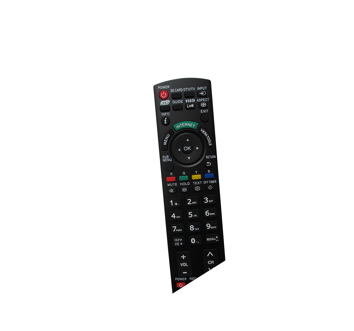 HCDZ Universal Replacement Remote Control Fit for Panasonic N2QAYB000820 TH-50PZ750U Viera Plasma LCD LED HDTV TV