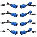 AIMHD 4 Pair RJ45 Ethernet Combiner, Cat5 PoE Splitter, 2-in-1 (2 Cameras Over 1 Cable) Adapter for 8 IP Security Camera NVR Surveillance System