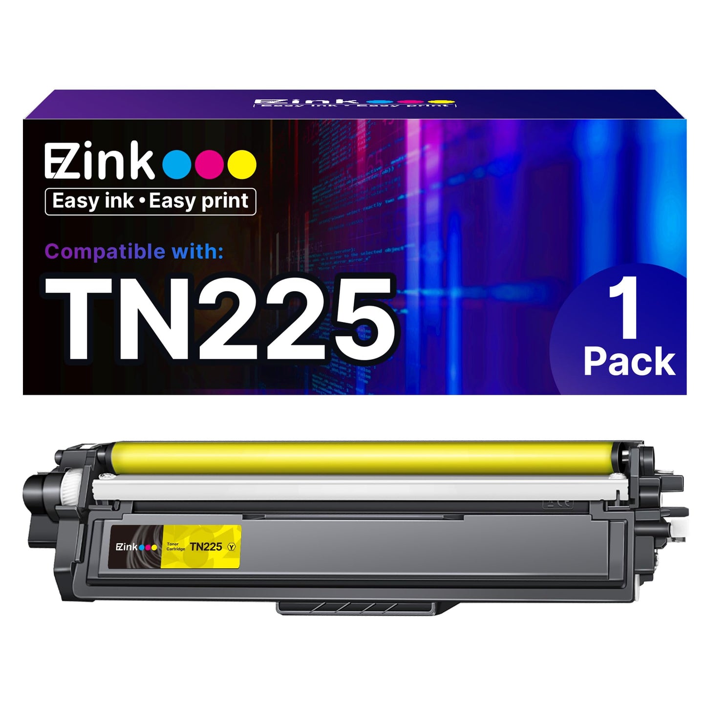 E-Z Ink Compatible Replacement for Brother TN225 Toner Cartridge 1 Yellow