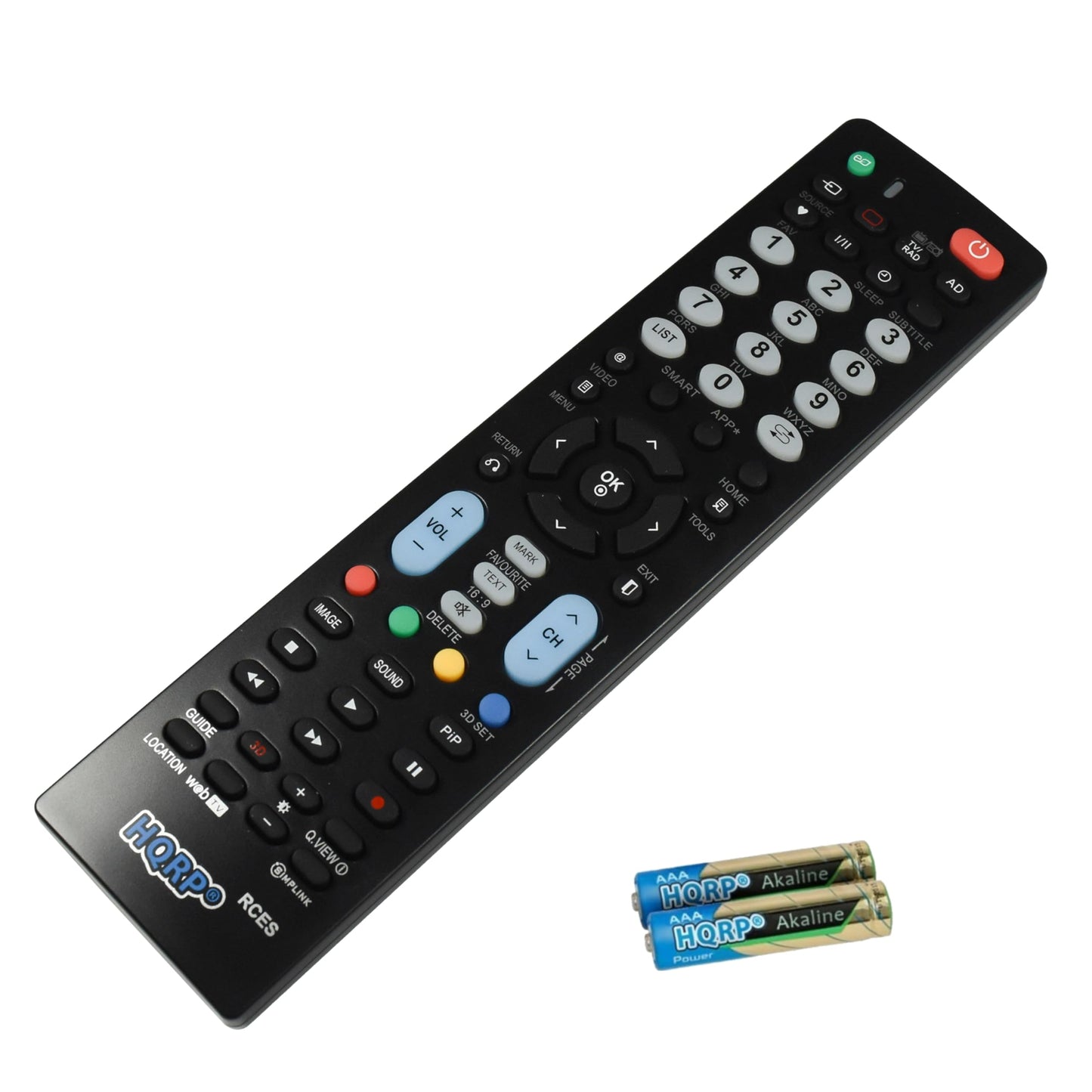 HQRP Remote Control Compatible with LG 50PB560B 60PB5600 42PN4500 PB560B B5600 PN4500 42ö 50" 60ö LCD LED HD TV Smart 1080p 3D Ultra 4K