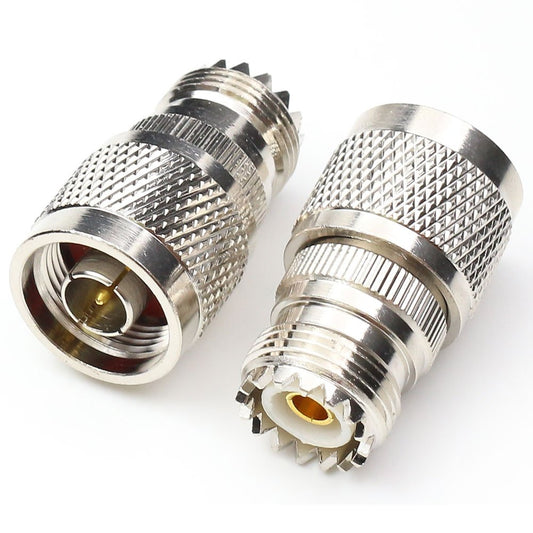 ANHAN N Male to UHF Female Connectors, Pl259 to N Type Coax Adapter, SO239 Female Adapter, 2 Packs