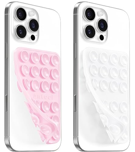 AZXYI Double-Sided Silicone Suction Phone Case Mount, Durable, Hands-Free Non Slip Accessories, Enhanced Suction Cup Power and Thickened Grip