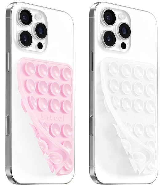 AZXYI Double-Sided Silicone Suction Phone Case Mount, Durable, Hands-Free Non Slip Accessories, Enhanced Suction Cup Power and Thickened Grip