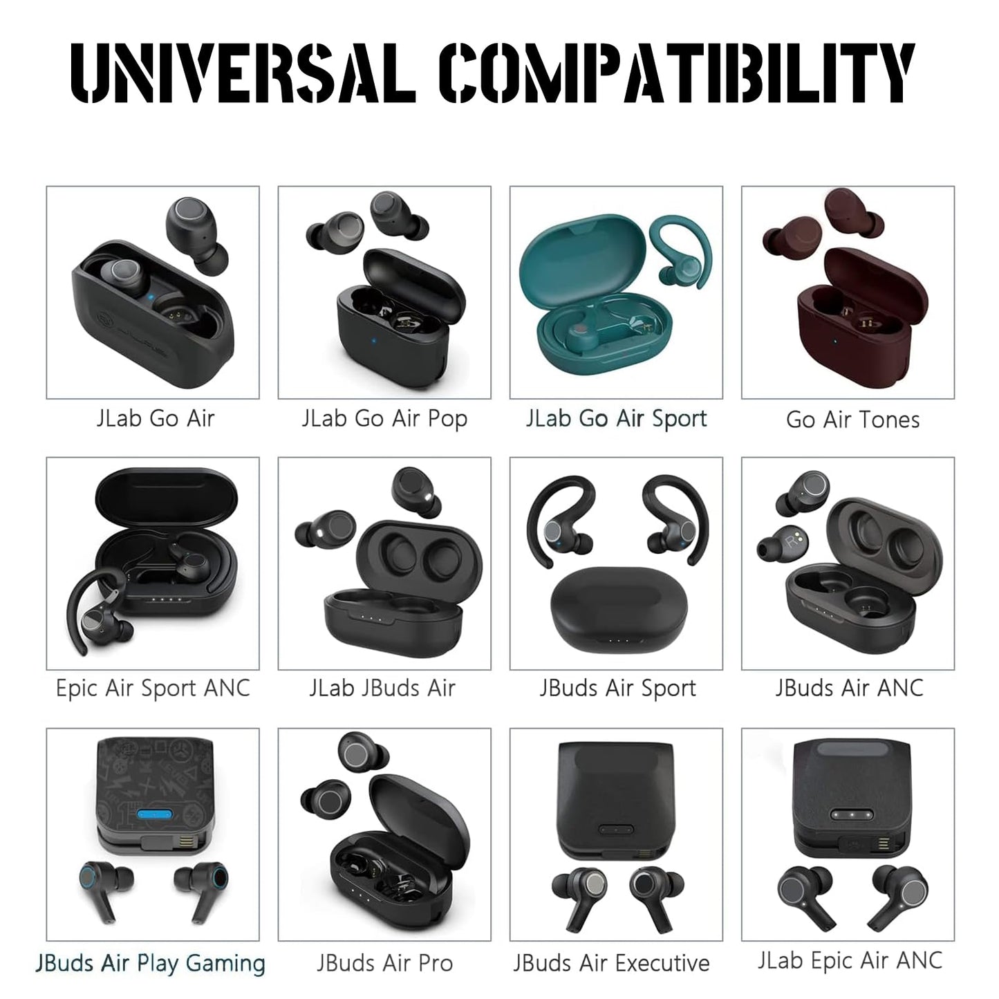JAINTA Charger Charging Cable fits for JLab Go Ai Pop/Sport, JLab Epic Air an/Sport ANC, JLab JBuds Air/Sport/Executive/ANC/Play Gaming/Pro Wireless