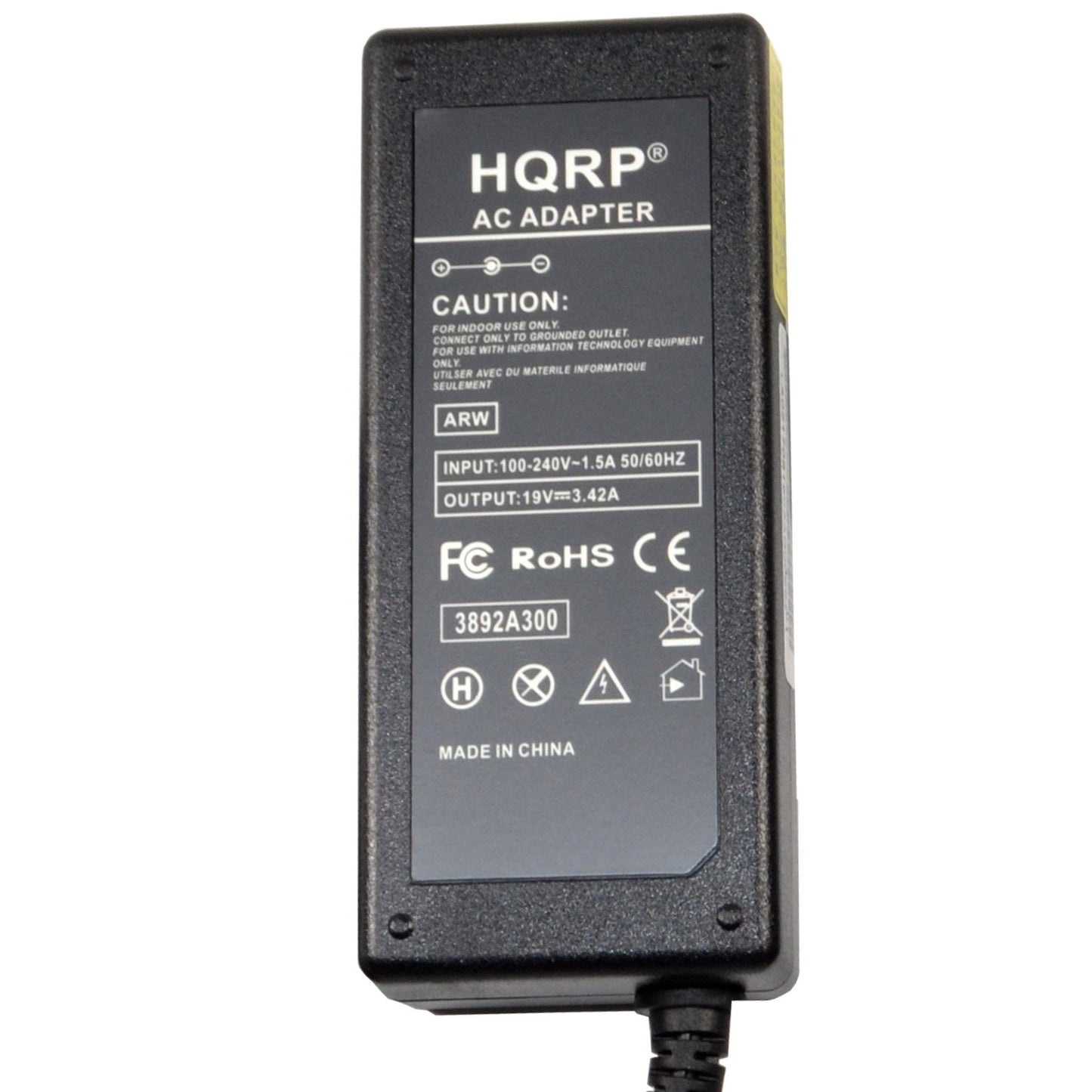 HQRP 19V AC Adapter Compatible with LG 22LN4500 22MA33D 22MA33V 22MA53D 23CAV42K 23MA53D Monitor LED LCD HDTV TV Power Supply Cord Adaptor + Euro…