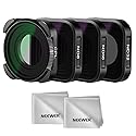 NEEWER ND Filter Set Compatible with GoPro Hero 13 12 11 10 9, 4 Pack (ND8 ND16 ND32 CPL) Multicoated HD Neutral Density Polarizer Action Camera Lens